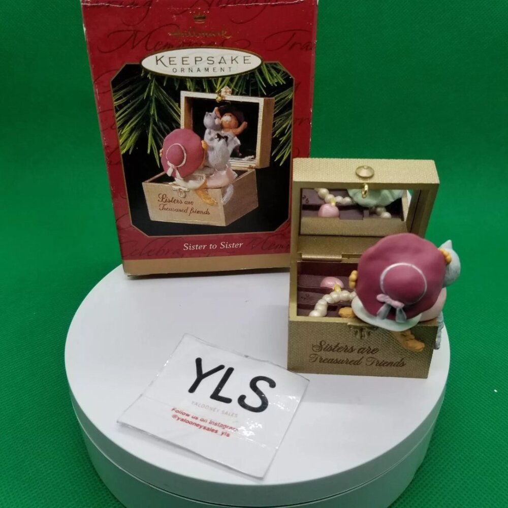 Hallmark Keepsake Ornament 1997 Sister to Sister Treasured‎ Friends